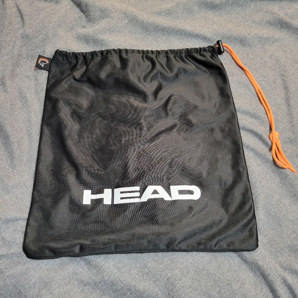 HEAD Black Drawstring Bag Tour Team Shoe Sack Helmet Bag Bicycle Helmet New